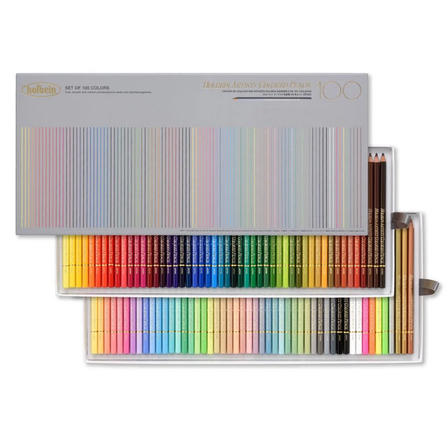 Holbein Artists oil based kleurpotloden set van 100