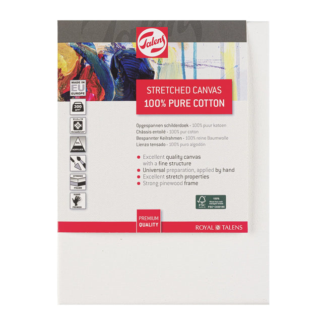 Talens - 18 x 24 cm Schildersdoek Katoen