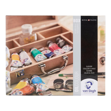 Van Gogh - Basic oil paint box with 10 colours in 40 ml tubes + accessories