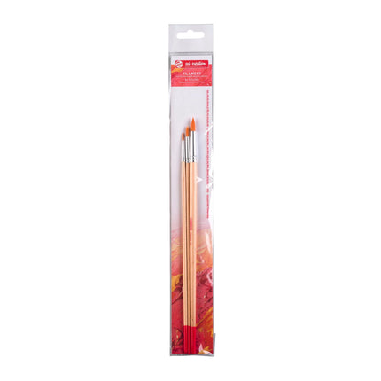 Talens Art Creation - Oil and acrylic brushes set of 3 round - Polyester