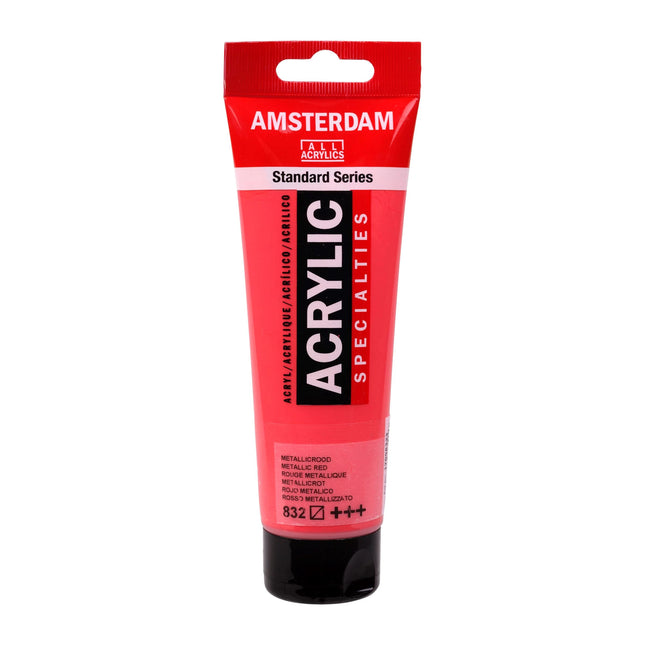 Amsterdam - Standard Series acrylverf - Metallic Rood 832 - 120ml