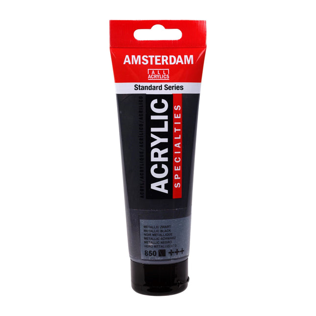 Amsterdam - Standard Series acrylverf - Metallic Zwart 850 - 120ml
