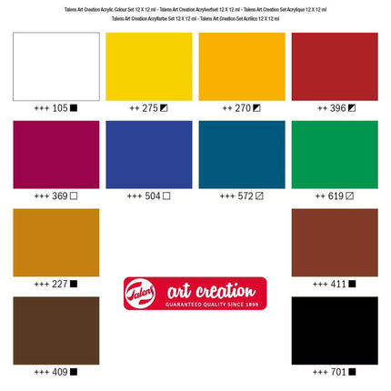 Talens Art Creation - Acrylic paint set 12 x 12ml