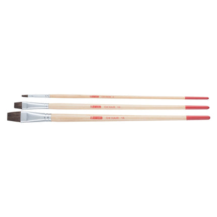 Talens Art Creation - Oil and acrylic brushes set of 3 flat - Bovine hair