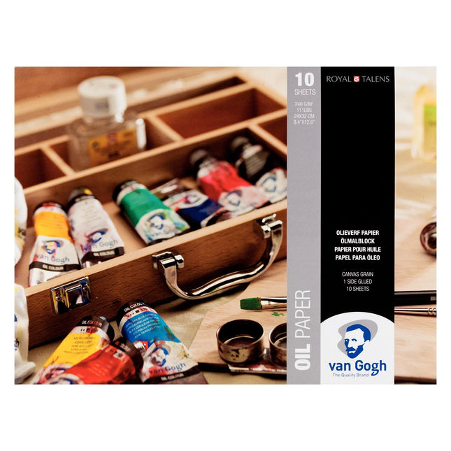 Van Gogh -  24 x 32 cm Blok met olieverfpapier - 10 vellen 240 g