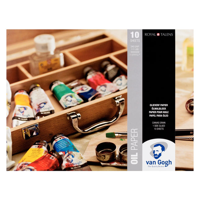 Van Gogh - 30 x 40 cm Blok met olieverfpapier - 10 vellen 240 g