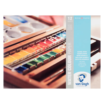 Van Gogh - 24 x 32 cm Blok met aquarelverfpapier - 12 vellen 300 g