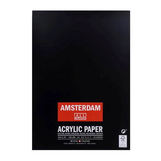 Amsterdam - Acrylpapier A4 - 350g, 20 vellen