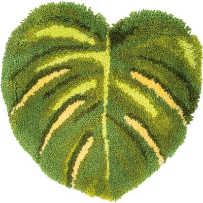 Vervaco - Knoopvormtapijt Monstera blad