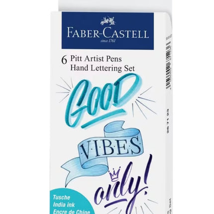 Faber-Castell - Tekenstift Pitt Artist Pen Letteringset 6x