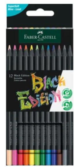 Faber-Castell - Kleurpotloden Black Edition - 12 stuks