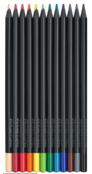 Faber-Castell - Kleurpotloden Black Edition - 12 stuks