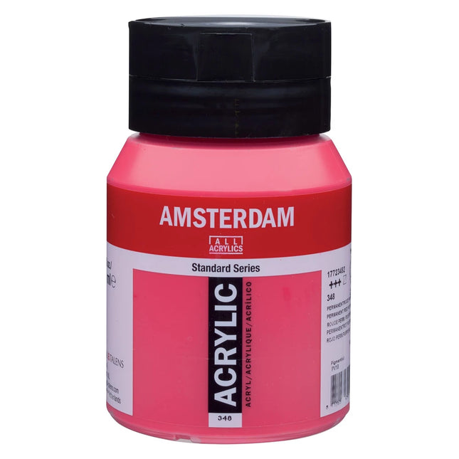 Amsterdam - Peinture acrylique Série Standard - Rouge Violet Permanent 348 - 500ml