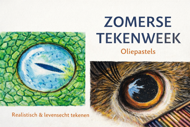 Zomerse Tekenweek - Di 17 tot Do 19 augustus - Oliepastels