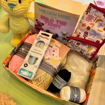 🧸 Miegem Minis Haakpakket – Milo The Teddy