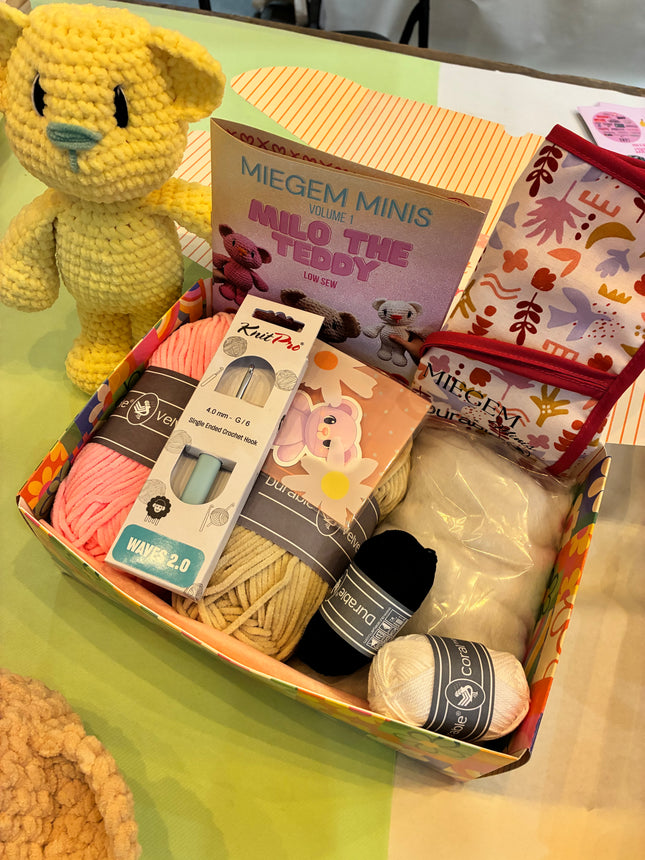 🧸 Miegem Minis Haakpakket – Milo The Teddy
