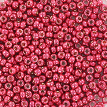 Miyuki rocailles 11/0 - duracoat galvanized light cranberry - 10g