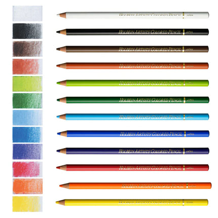 Holbein Artists oil based kleurpotloden set van 12 basis