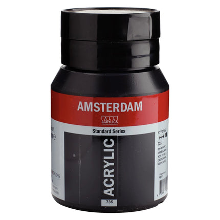Amsterdam - Standard Series Acrylic Paint - Oxide Black 735 - 500ml