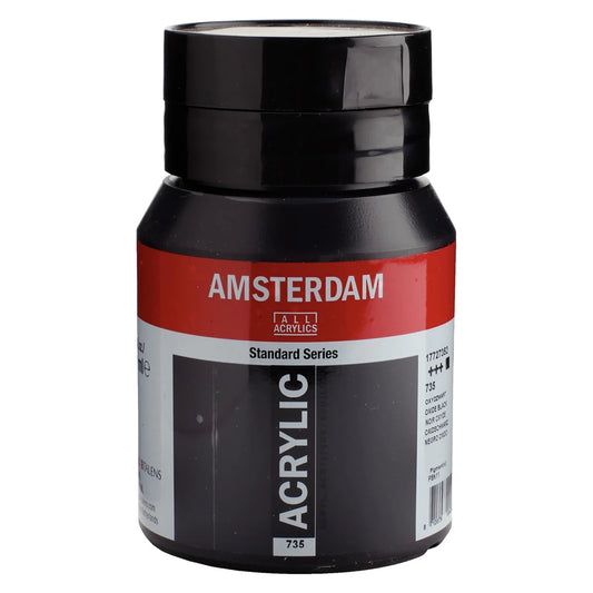 Amsterdam - Standard Series acrylverf - Oxydzwart 735 - 500ml