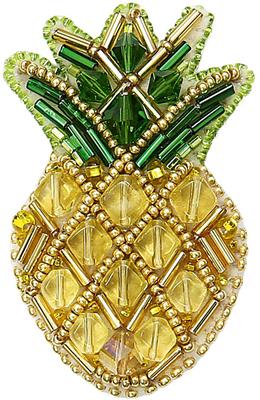 Crystal Art - Kralen Kit Broche - Pineapple