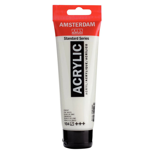 Amsterdam - Peinture acrylique série Standard - Blanc de zinc 104 -120ml