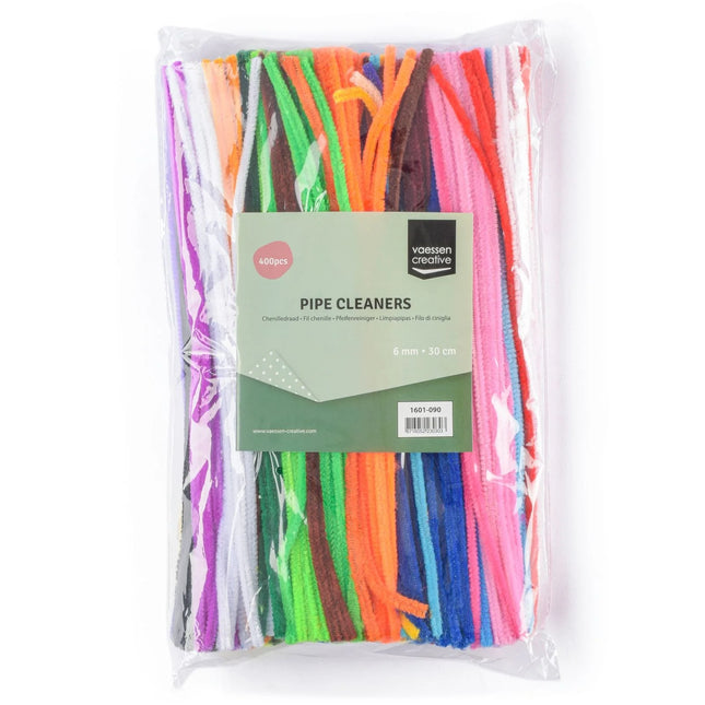 Vaessen Creative - Chenilledraden 6mm 400st. 30cm Assortiment 400st