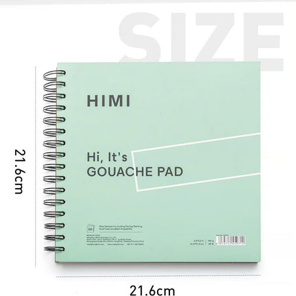 HIMI Gouache Pad – 20 x 20 cm ringband – 50 vellen – 160 gram – Green