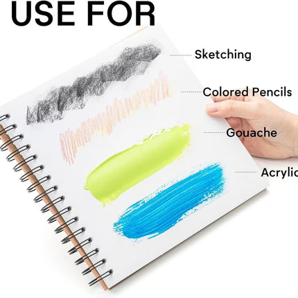 HIMI Gouache Pad – 20 x 20 cm ringband – 50 vellen – 160 gram – Green