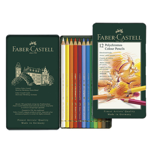 Faber-Castell - Kleurpotlood Polychromos - 12 stuks