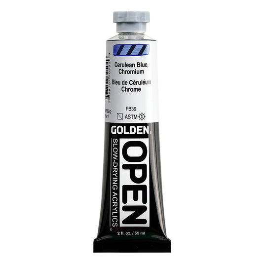 Golden OPEN Acrylics - Cerulean Blauw Chromium - 59ML