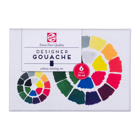 Talens - Gouache Extra Fijn primaire set | 6 x 16 ml flacons