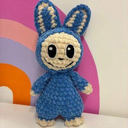Crochet pattern - Mini smiling Labubu (EN)