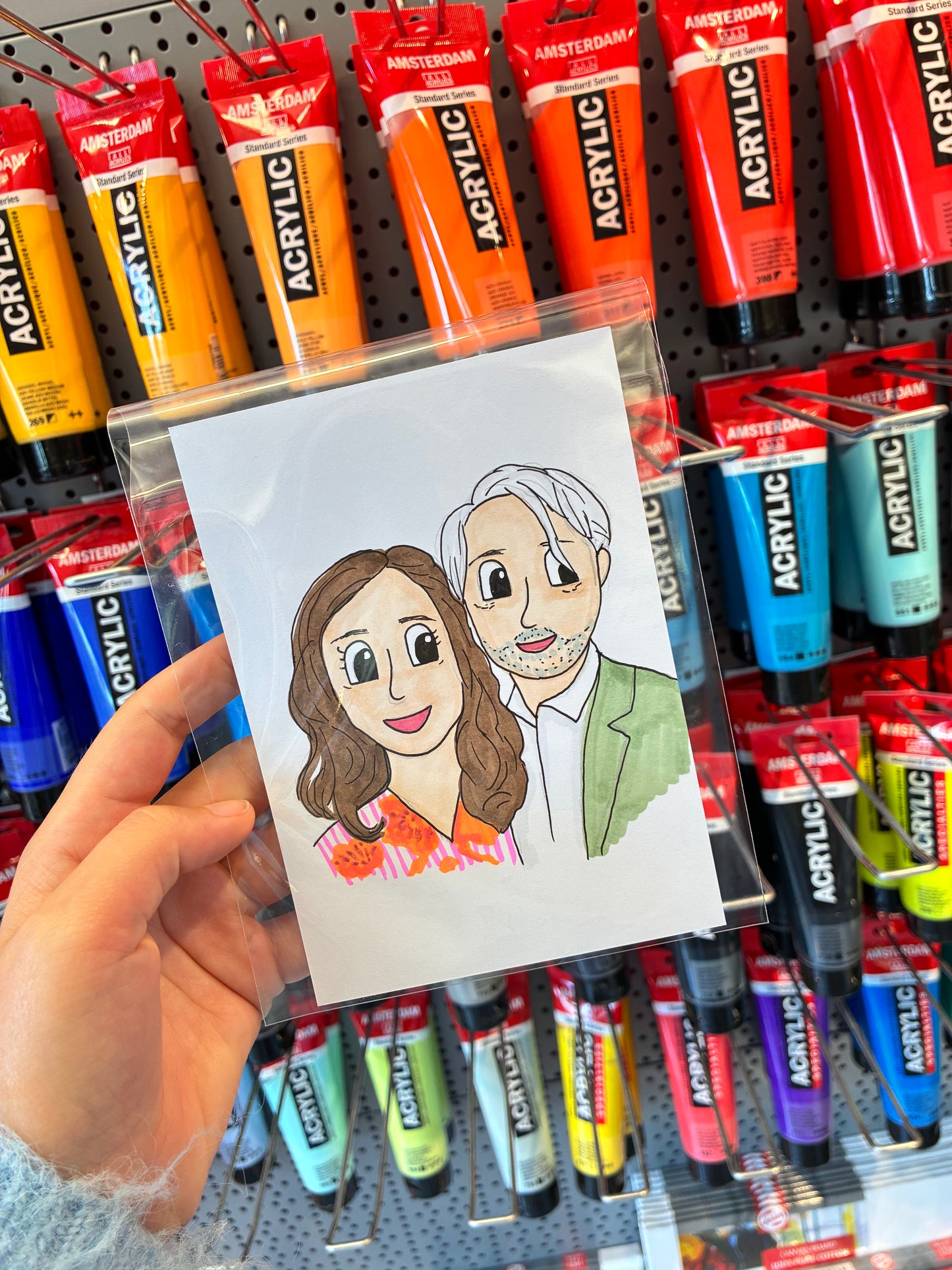 Live illustrator -  FULL EXPERIENCE - 6 UUR