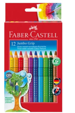 Faber-Castell - Coloured pencil Jumbo GRIP - 12 pieces