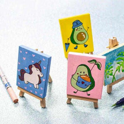 Kangaro - Mini schilderezel met doek 6x8cm