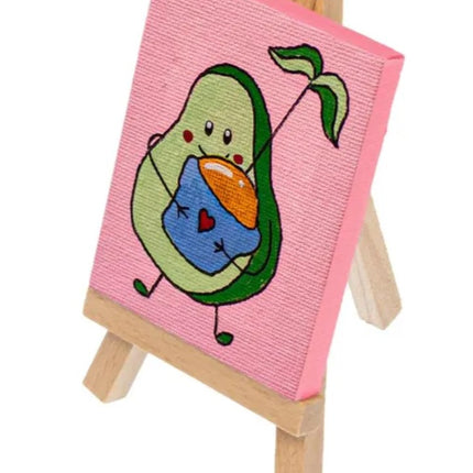 Kangaro - Mini schilderezel met doek 6x8cm