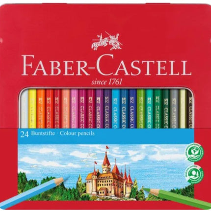Faber-Castell - Coloured pencil hexagonal - 24 pieces