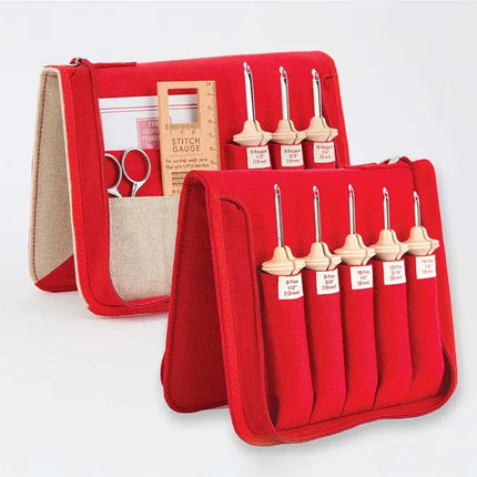 Oxford Punchnaald set fine-regular Nat. Wood maat 8-14