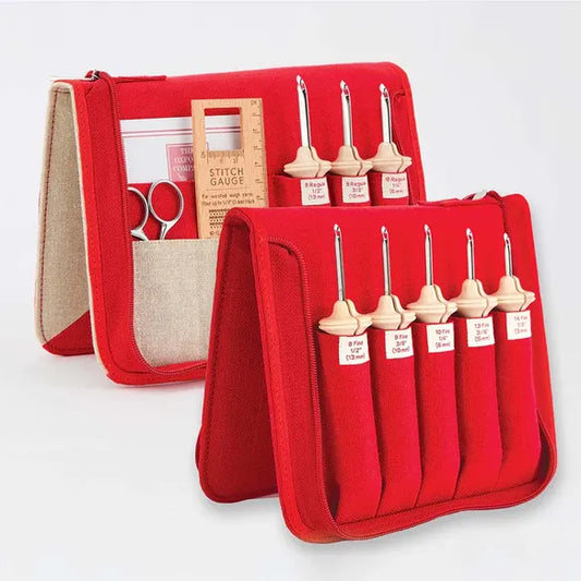 Oxford Punchnaald set fine-regular Nat. Wood maat 8-14