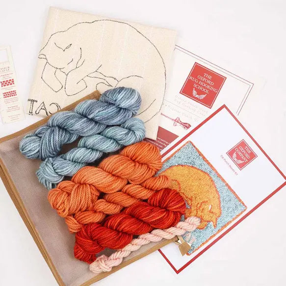 The Oxford Company - Punch needling kit kat 61x61cm