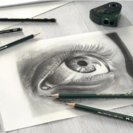 Faber-Castell - Tekenpotloden - 6 stuks - HB/B/2B/4B/6B/8B