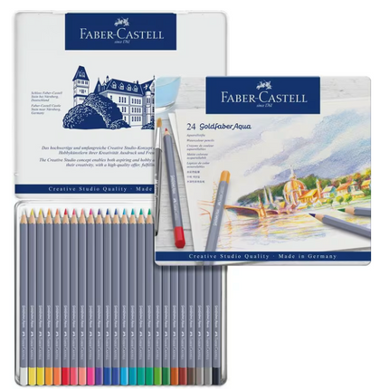 Faber-Castell - Aquarelkleurpotlood Goldfaber etui 24 stuks