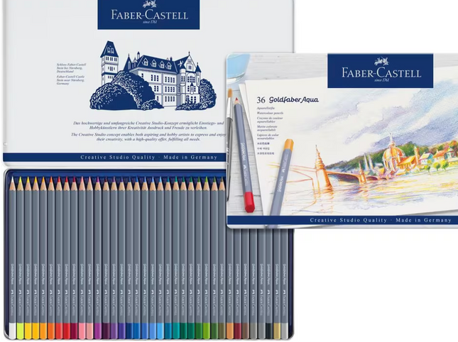 Faber-Castell - Aquarelkleurpotlood Goldfaber etui 36 stuks