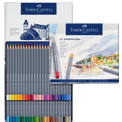Faber-Castell - Aquarelkleurpotlood Goldfaber etui 48 stuks