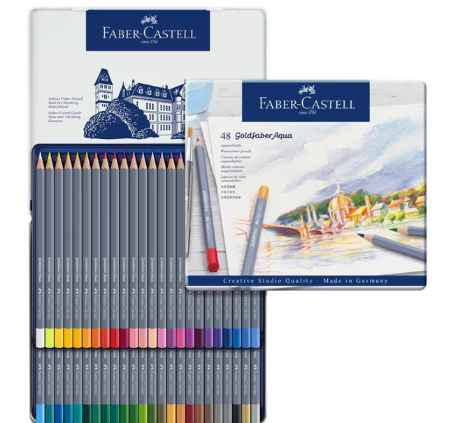 Faber-Castell - Aquarelkleurpotlood Goldfaber etui 48 stuks