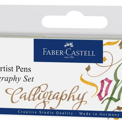 Faber-Castell - Tekenstift Pitt Artist Pen kalligrafieset van 4st