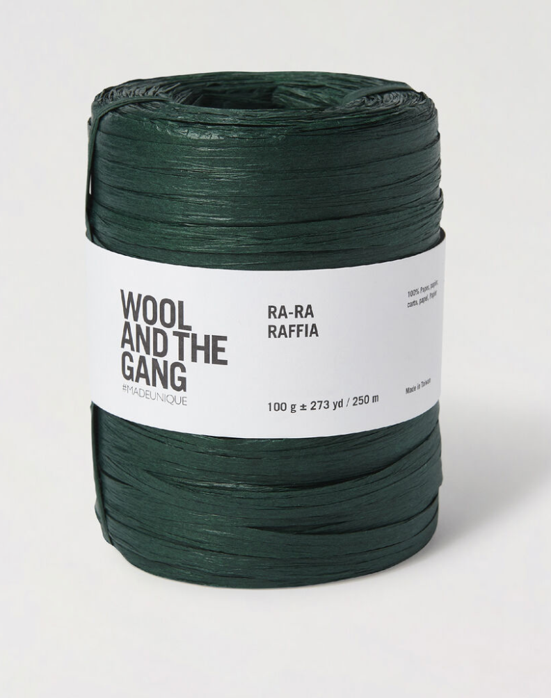 Wool and The Gang - RA-RA RAFFIA - Bottle Green