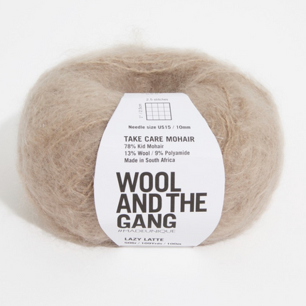 Wool and The Gang - Take Care Mohair - Lazy Latte