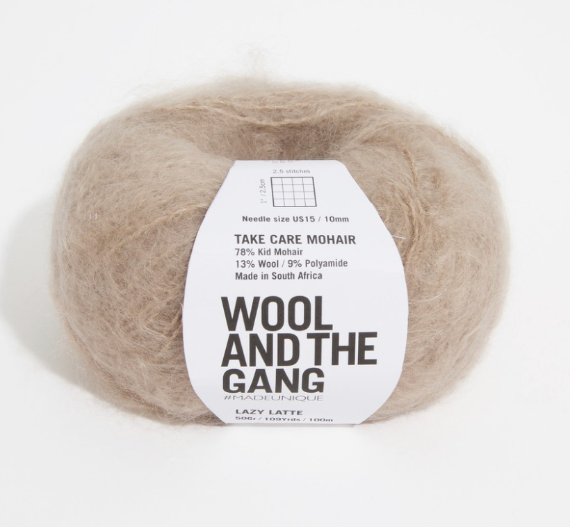 Wool and The Gang - Take Care Mohair - Lazy Latte